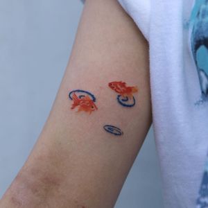 Crayon tattoo by Aroha Tattoo #arohatattoo #fish #ocean #nature water #crayontattoo #crayon #coloredpencil #color #sketchy #art #crafts