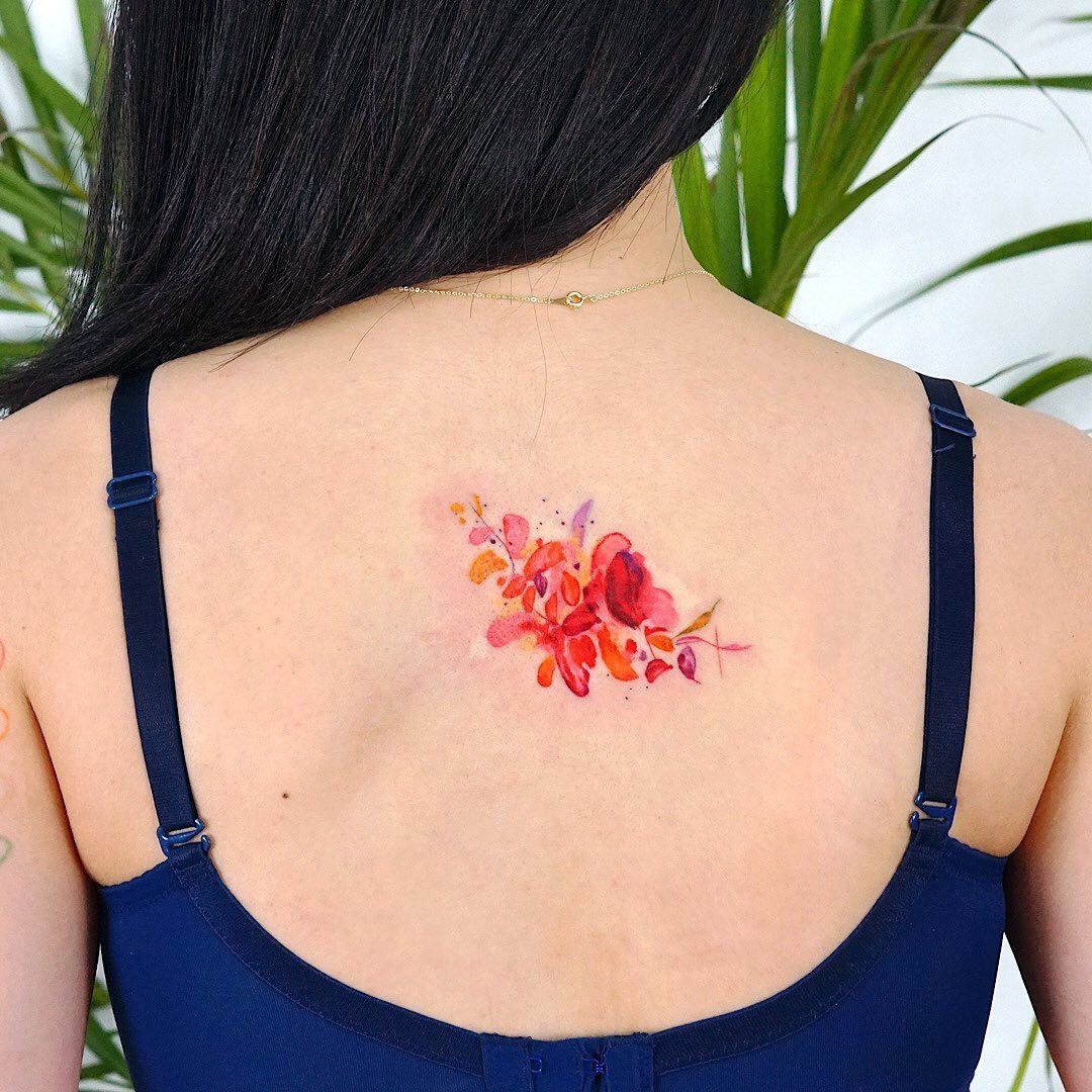Hummingbird and Flower Tattoo - Best Tattoo Ideas Gallery