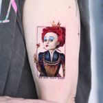Red queen tattoo / queen of hearts tattoo by Edit Paints #EditPaints #redqueen #queenofhearts #disney #aliceinwonderland #helenabonhamcarter #queen