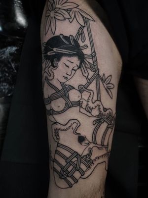Shunga tattoo by anholt.tattoo #anholttattoo  #shungatattoo #shunga #erotictattoo #erotic #nsfw #japanesetattoo #japaneseinspired