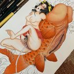 Shunga art by Alina Vives #AlinaVives #shungatattoo #shunga #erotictattoo #erotic #nsfw #japanesetattoo #japaneseinspired
