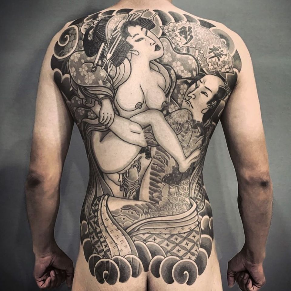 Pornographic Tattoos - NSFW: The Succulent Sexuality of Shunga Tattoos â€¢ Tattoodo