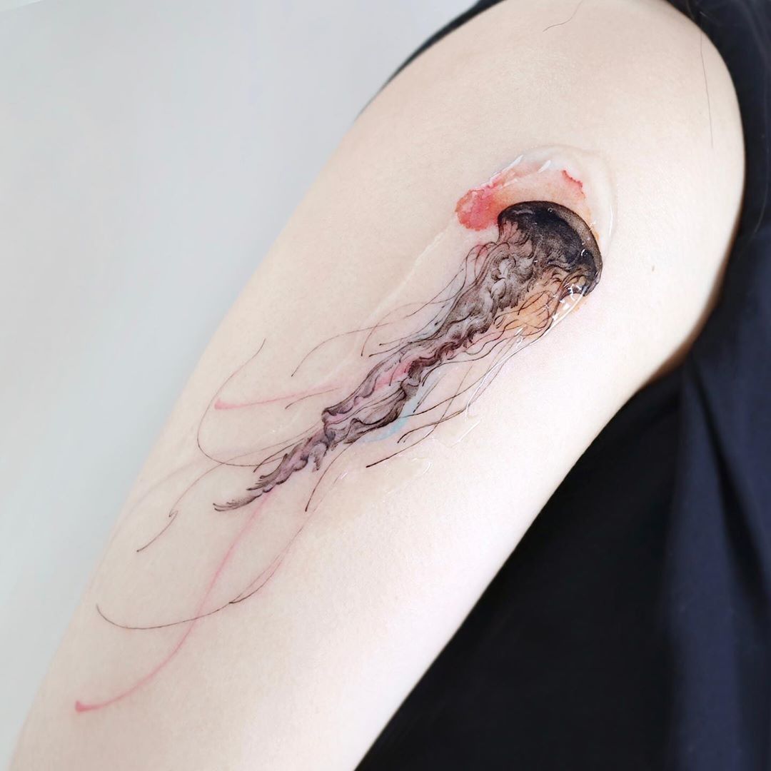 jellyfish tattoo Archives - Queen's Gambit Tattoo