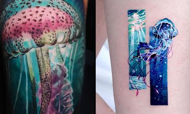 15 Beautiful and Vibrant Jellyfish Tattoos • Tattoodo