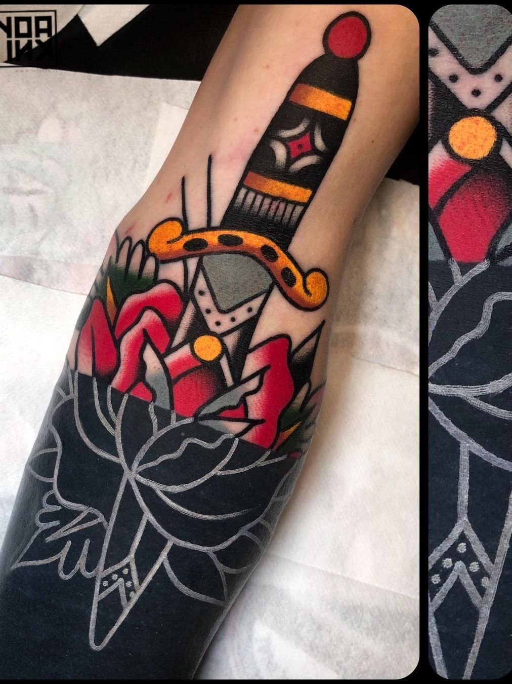 Can you add red color inside a dark tattoo  Quora