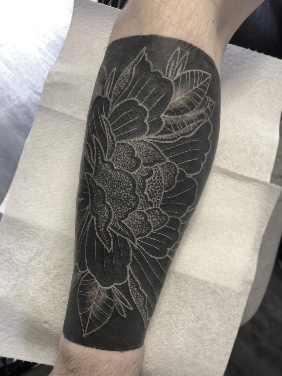 Tattoo uploaded by Jennifer R Donnelly • White Ink over Blackwork