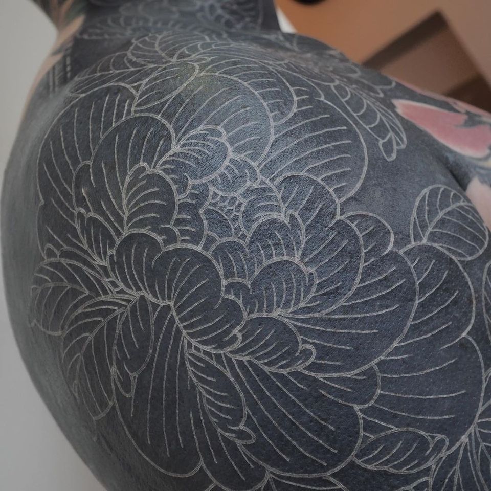 White on Black Tattoo You can tattoo white over black • Tattoodo