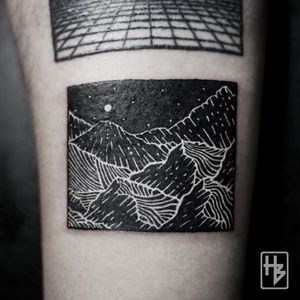 White Ink over Blackwork Tattoo by hb tattoo bkk #hbtattoobkk #whiteinkoverblackwork #whiteinkonblacktattoo #whiteonblack #whiteink #blackwork #blackout