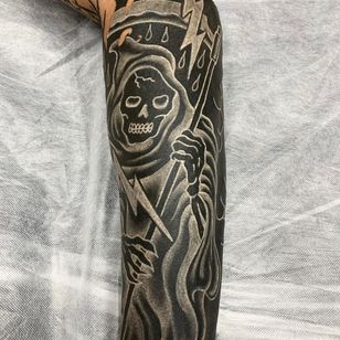 White Out Technique Tattoo