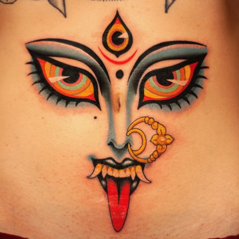 Durga Eye  Outline work done on back  Mehz Tattoo Studio  Facebook