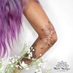 Tattoo by Marta Madrigal #MartaMadrigal #fineline #dotwork #illustrative #sacredgeometry #shapes #mandala 