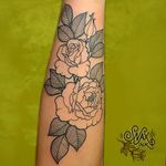 Tattoo by Debbi Snax #DebbiSnax #illustrative #rose #flower #plant #nature