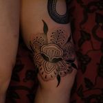 Tattoo by Jaya Suartika aka Jayaism #JayaSuartika #Jayaism #patternwork #pattern #tribal #ornamental #blackwork #flower