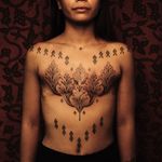 Tattoo by Jaya Suartika aka Jayaism #JayaSuartika #Jayaism #patternwork #pattern #tribal #ornamental #blackwork #leaves #scarcoverup