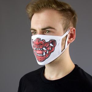 Hannya face mask by Calenion Apparel #CalenionApparel #facemask #coronafacemask