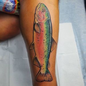 Fish tattoo by Jorell Elie #JorellElie #thejorell #fish #animal #color 