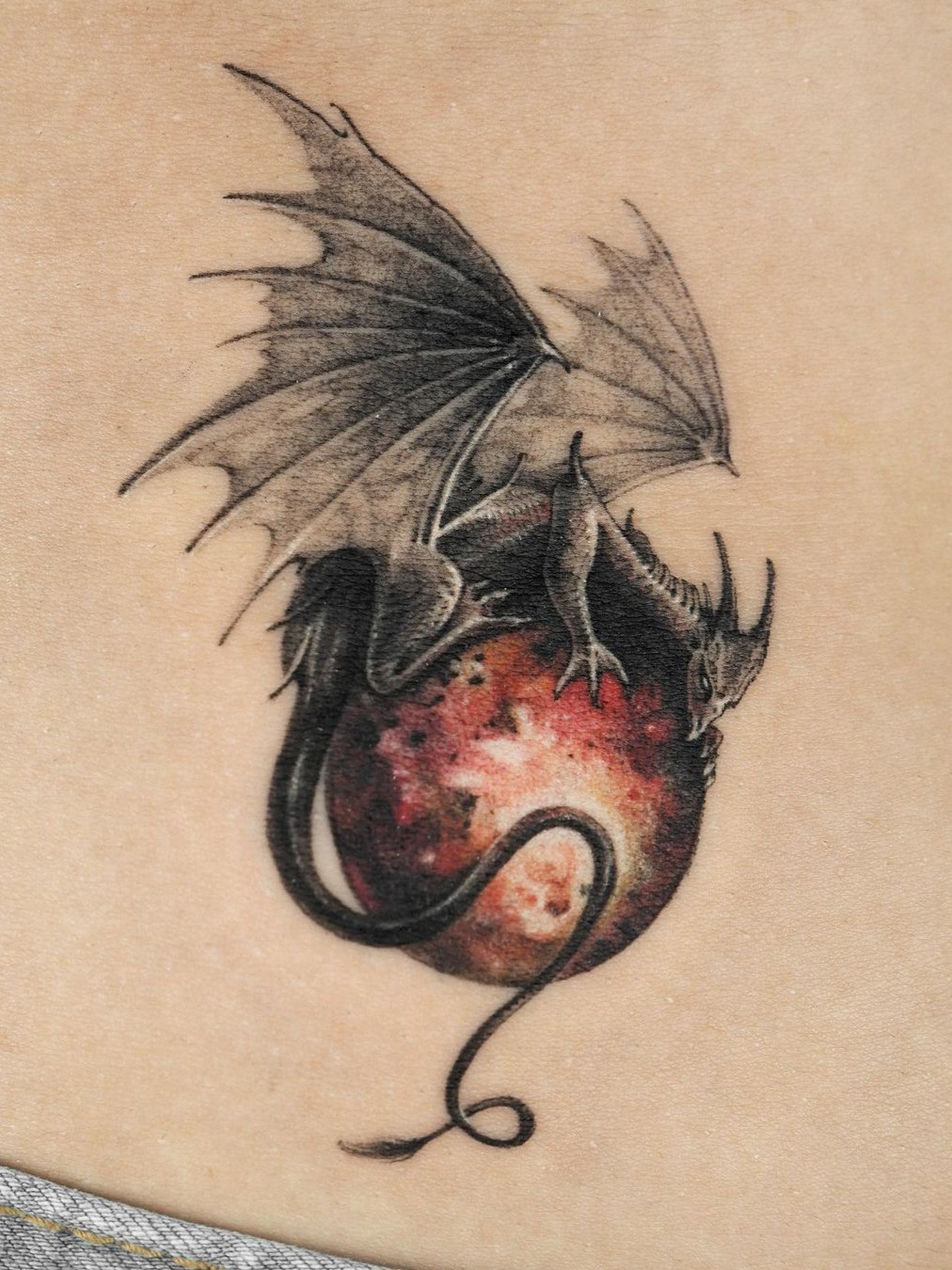 gemini tattoos with dragons