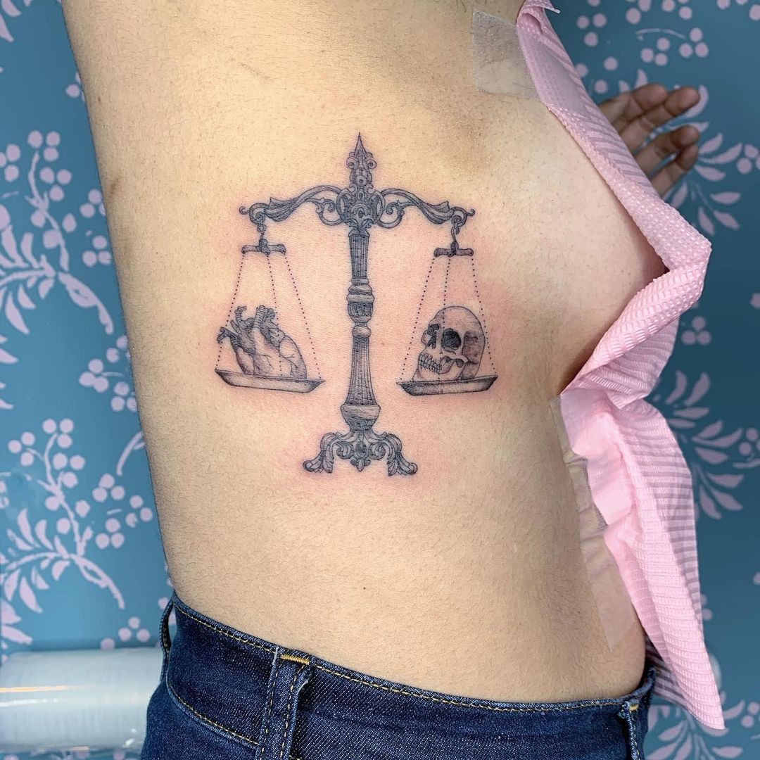 Libra Astrological Sign Tattoo: Balancing Your Style? Check Out These ...