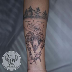 Aries tattoo by Anna Adia #AnnaAdia #aries #zodiac #astrology #horoscope