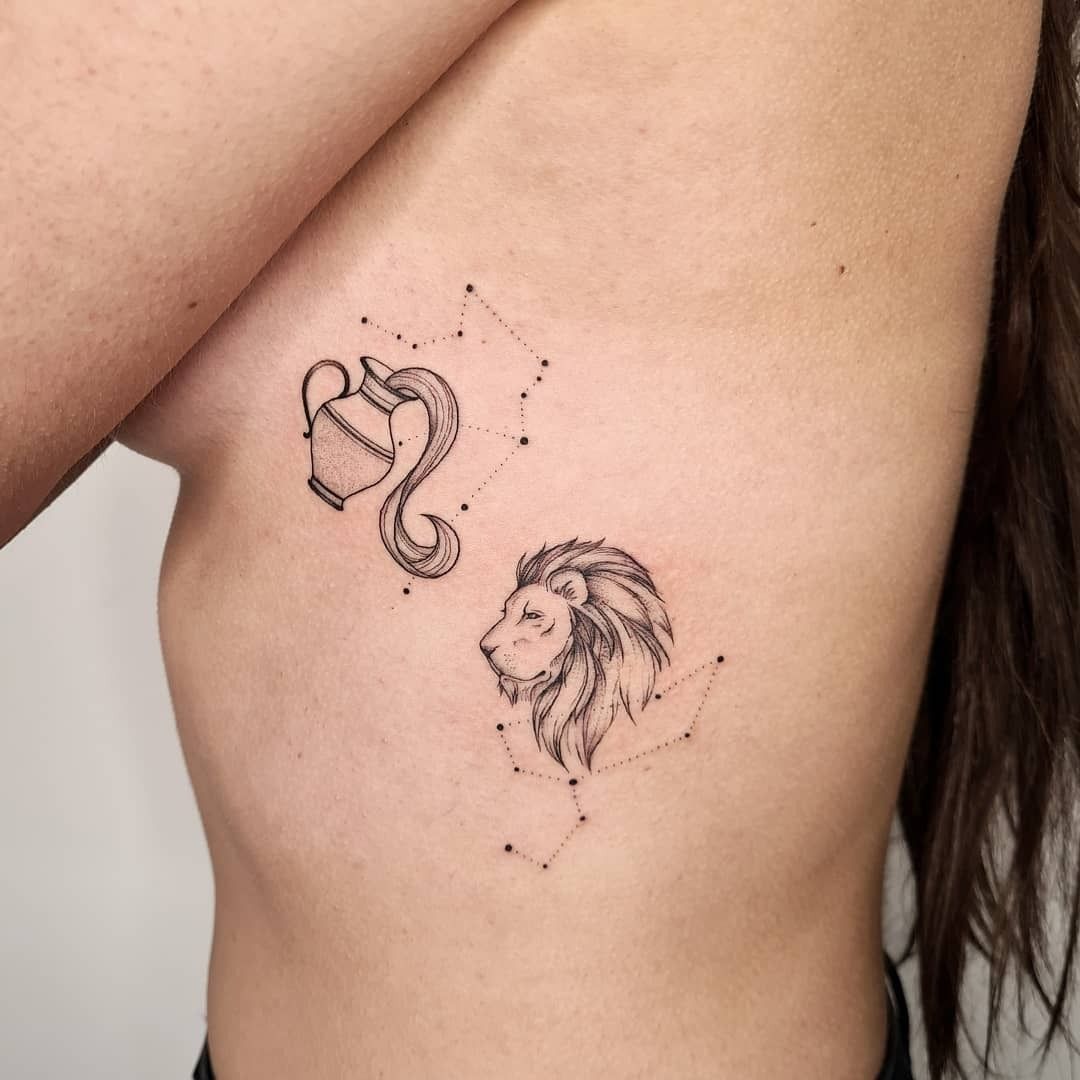 Cusp of oscillation tattoo  Body tattoo design Cancer tattoos Leo tattoos