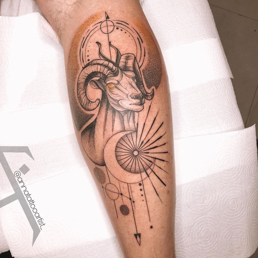 Tattoo uploaded by Jennifer R Donnelly • Aries tattoo by annatattooartist #annatattooartist #aries #zodiac #astrology #horoscope • Tattoodo