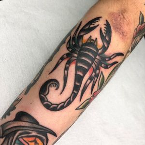 Scorpio tattoo by Jacob Grabner #JacobGrabner #scorpio #zodiac #astrology #horoscope