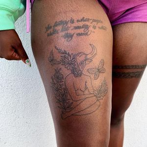 Taurus tattoo by losangelestattooer #losangelestattooer #taurus #zodiac #astrology #horoscope