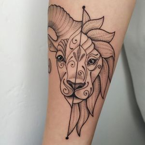 Tattoo Uploaded By Jennifer R Donnelly • Aries Tattoo By Enfasi Tattoo  #Enfasitattoo #Aries #Zodiac #Astrology #Horoscope • Tattoodo