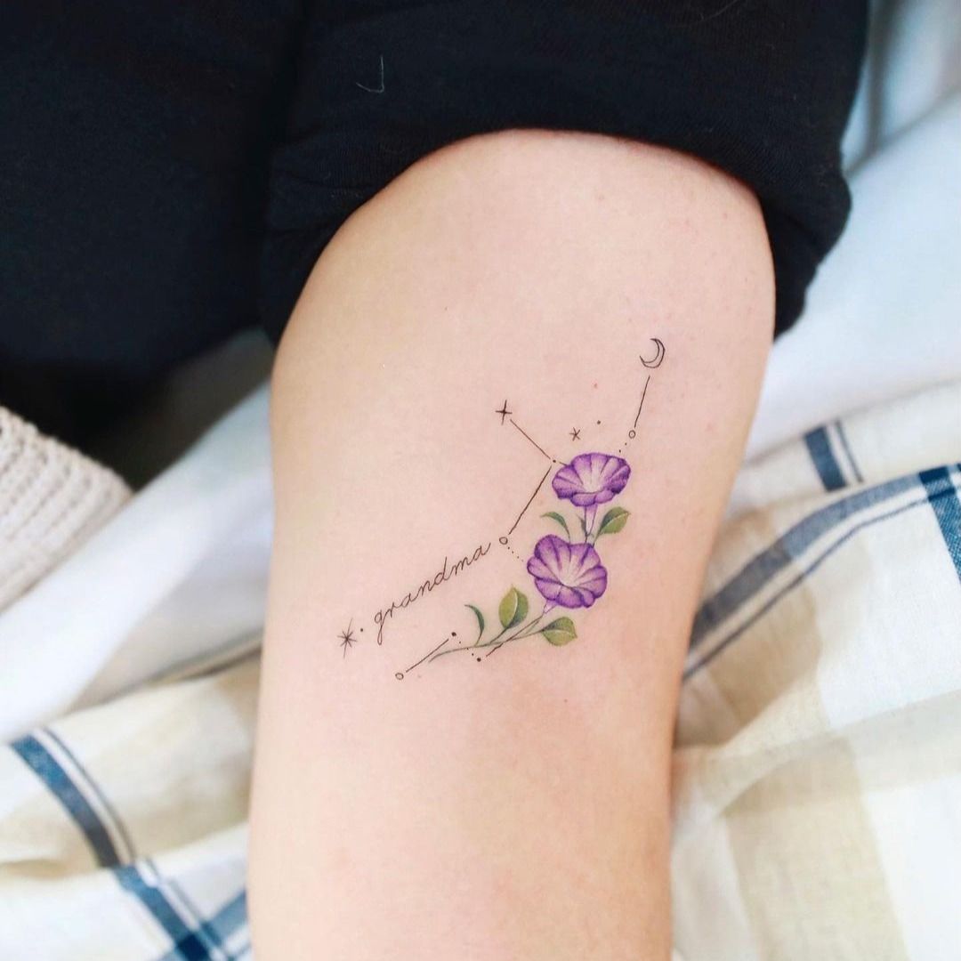 E.Ink - Cute little Virgo constellation for Emma, I love how simple and  delicate this is! #tattoo #tattoouk #tattoodesign #tattooscotland  #tattooglasgow #tattooartist #dotwork #dotworkers #dotworktattoo  #constellation #star #starsign #virgo #blackwork ...
