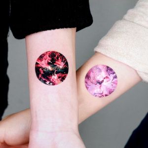 Nebula tattoo by Tattooist Sigak #TattooistSigak #nebula #galaxy #stars #color #milkyway 