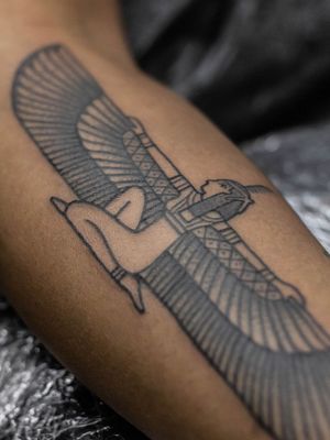 Isis tattoo by Mike Ho #MikeHo #isis #goddess #deity #illustrative #Egyptiantattoos #egyptian #egypt #ancient #esoteric #history 