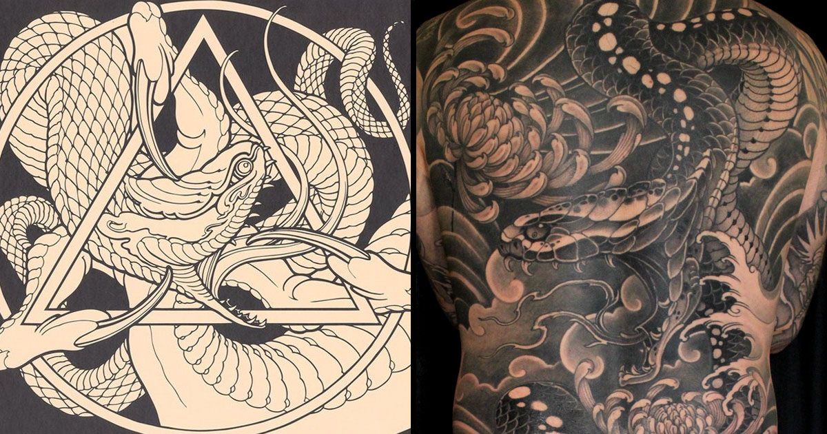 Dragon snake tattoo by Agata Agataris  Tattoogridnet