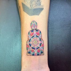 trippy buddha tattoo by shebao.0 #shebao0 #buddha #psychedelictattoo #psychedelic #surreal #trippy #strange