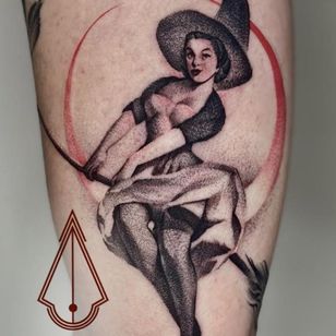Pin up tattoo by tattoo.sal #tattoosal #pinupgirl #pinup #portrait #lady #woman #babe #tattooedgirl