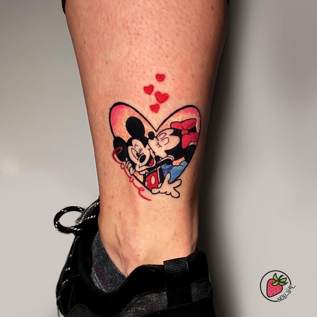 Mickey and Minnie couple tattoo by ElectronicSin on DeviantArt