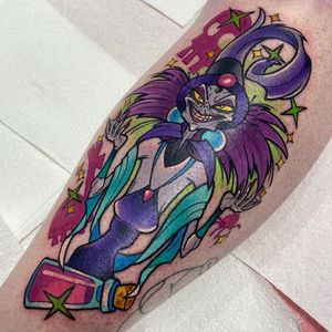Emperors New Groove tattoo by Sarahktattoo #sarahktattoo #emperorsnewgroove #disneytattoo #disney #yzma