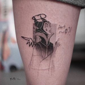 Maleficent tattoo by yurici tattoo #yuricitattoo  #maleficent #sleepingbeauty #disneytattoo #disney #waltdisney