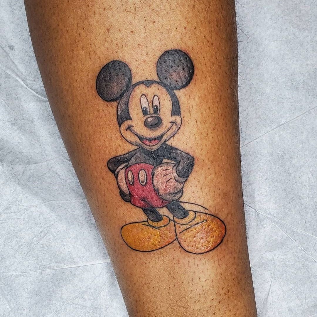 Mickey Mouse Tattoos What Do Mickey Mouse Cartoon Tattoos Mean