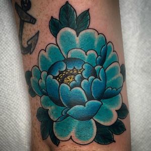 Tattoo by Geri Kramer #GeriKramer #peony #flower #floral #plant #nature