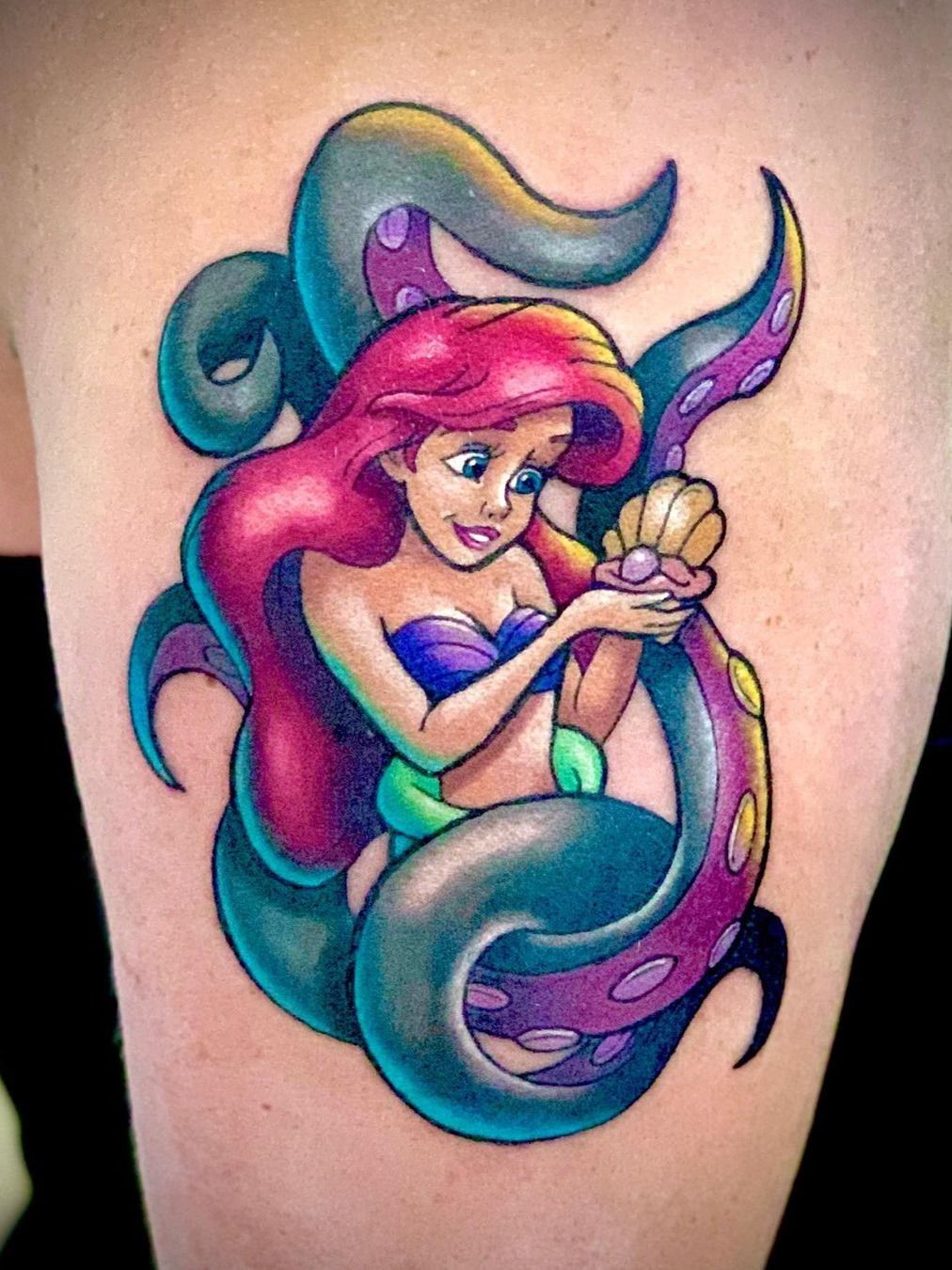Little Mermaid Tattoos – 15 Epic Designs | Mermaid tattoos, Little mermaid  tattoos, Disney tattoos