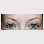Permanent makeup for alopecia sufferer – courtesy of the Dermatography Clinic #cosmetictattooing #paramedicaltattoos #permanentmakeup #eyebrowtattoo