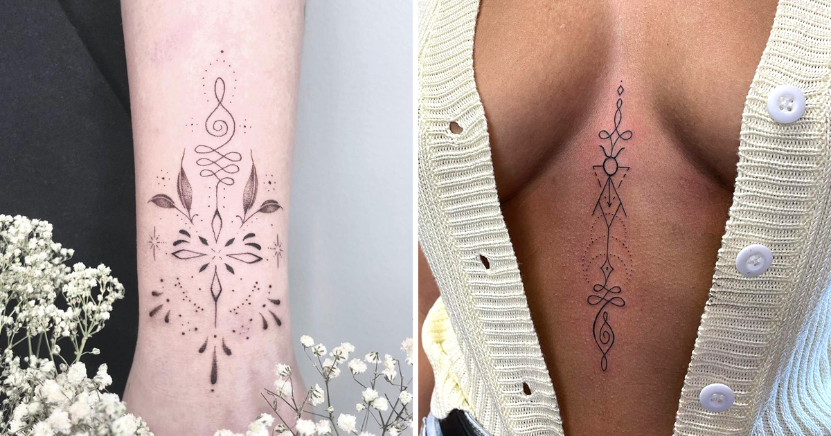 18 Enlightened Unalome Tattoos with Meaning  Tattoodo