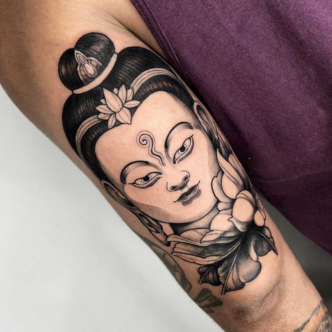 Purple Monk Tattoo - “The job of feets is walking, but their hobby is  dancing.”- Amit Kalantri This is a tattoo we inked on a classical dancer,  recently. What you witness here