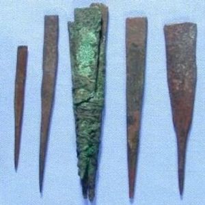 Seven “prick points” on display in the Petrie Museum, possibly used for tattooing. Image © UCL Museums & Collections #tattootools #tattoosupplies #tattoohistory #tattooculture