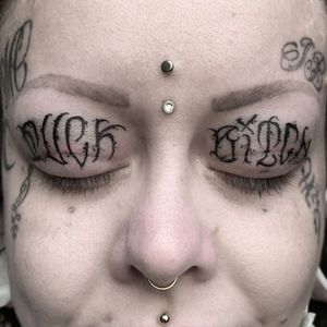Eyelid tattoo by fatkush_mgt #fatkuchmgt #eyelidtattoo #eyelid #linework #facetattoo #face