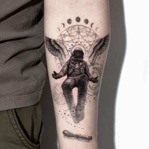 Astronaut with wings