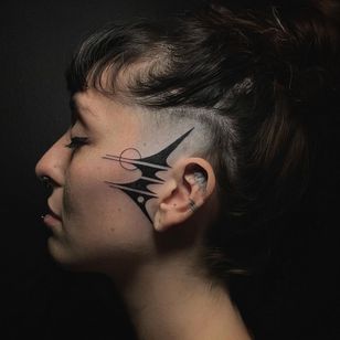 Face tattoo by El Dot Tattoo