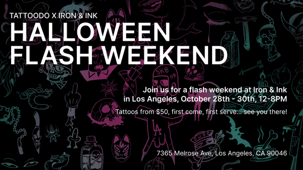 Halloween Event: Tattoodo x Iron & Ink Flash Weekend