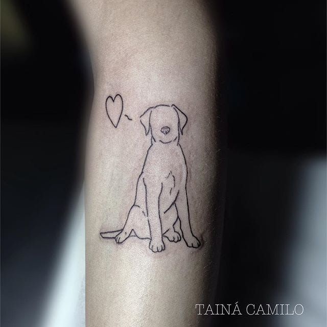 29 Labrador Retriever Tattoo Ideas and Designs  For Men And Women 2020   PetPress  Dog tattoos Geometric tattoo design Dog tattoo