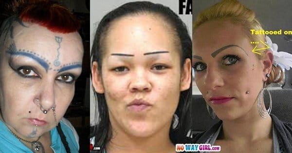 Worst eyebrow fails ever from scribbledon arches to tattoo disasters   The Sun